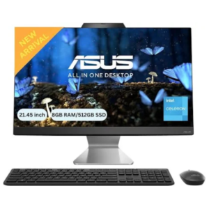 ASUS AiO A3 Series All in One Desktop, Intel 12th Gen Core i3 (8 GB DDR4/512 GB SSD/Windows 11 Home/21.45 Inch Screen